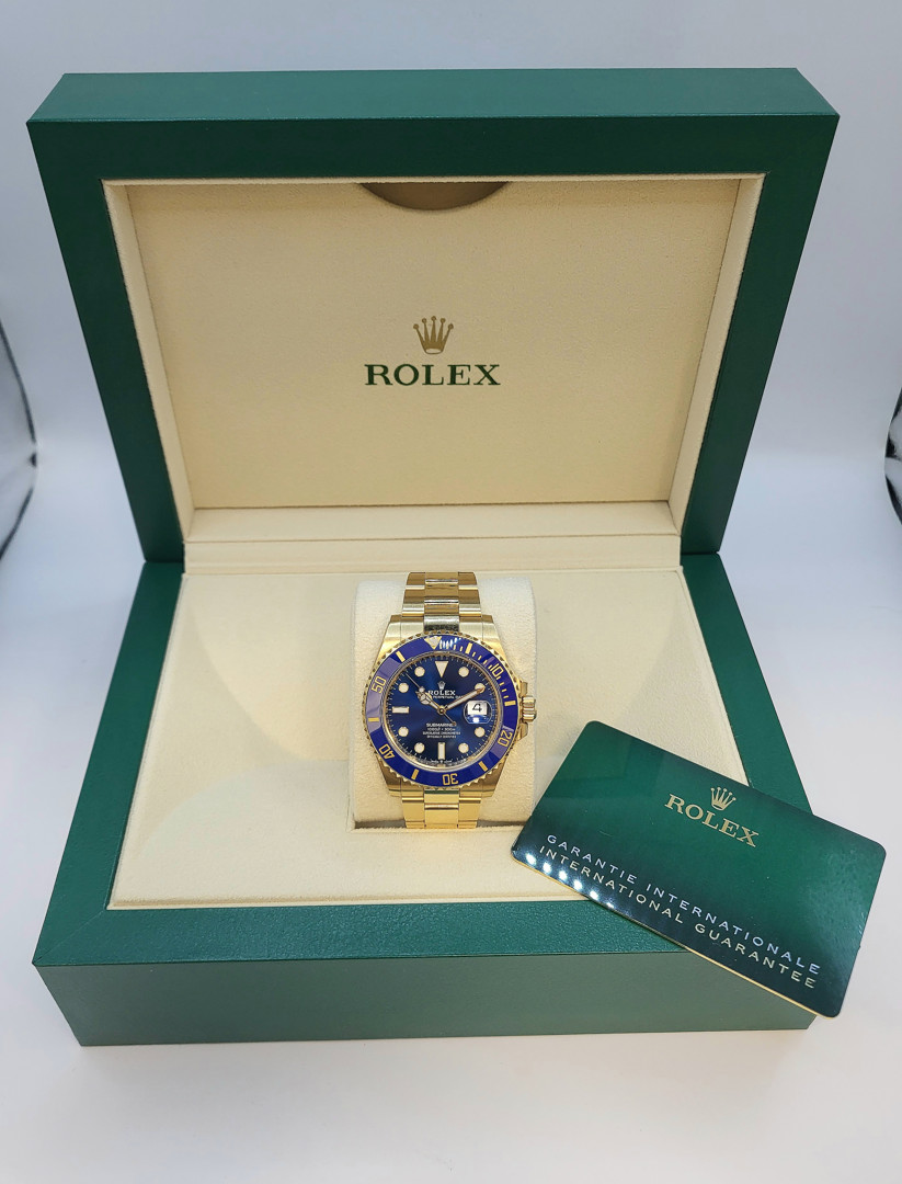 Orologio oro Rolex Submariner scatola e garanzia a corredo