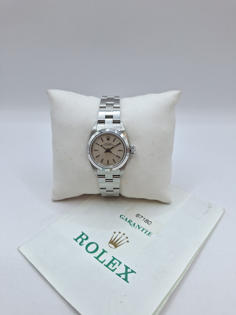 Orologio acciaio Rolex Oyster Perpetual Lady garanzia a corredo