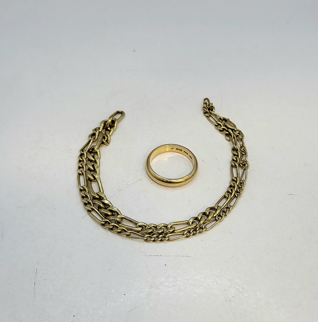 Collana e anello oro