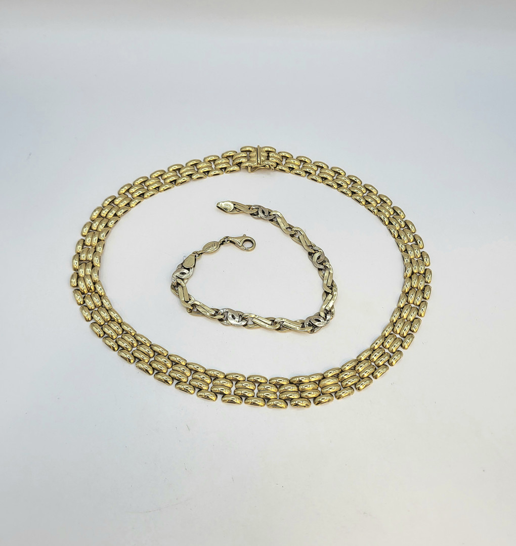 Collana e bracciale oro 