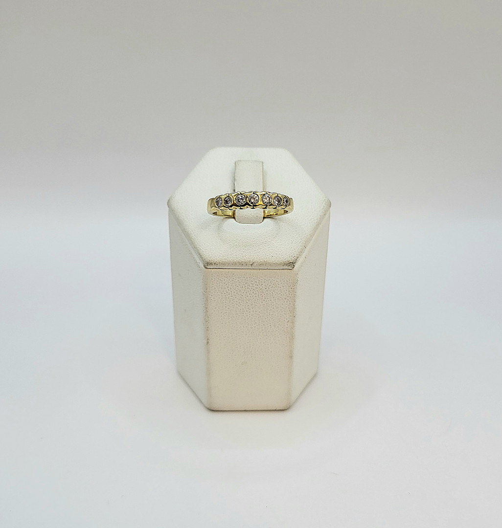 Anello oro diamantini 