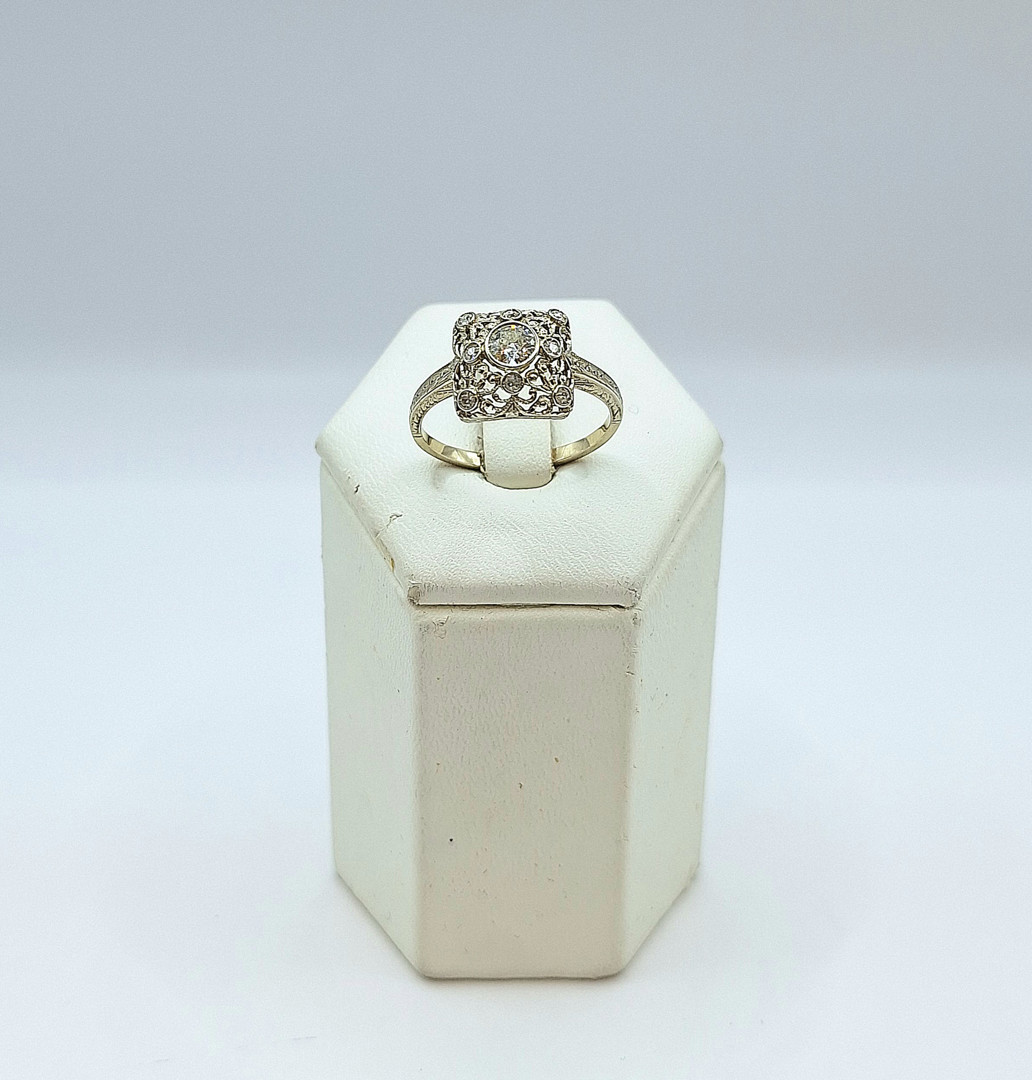 Anello oro diamanti