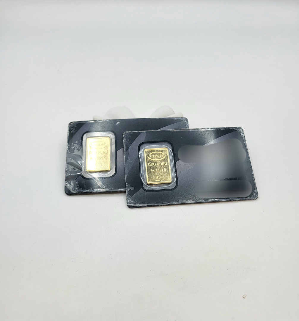 Due lingottini oro 