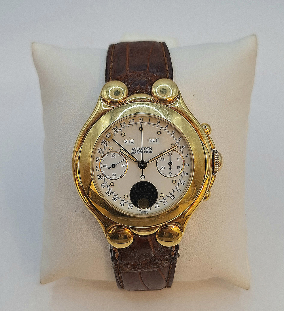 Cronografo oro Bulova Accutron Marco Polo