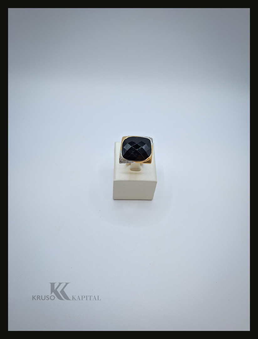 Anello oro diamanti pietra