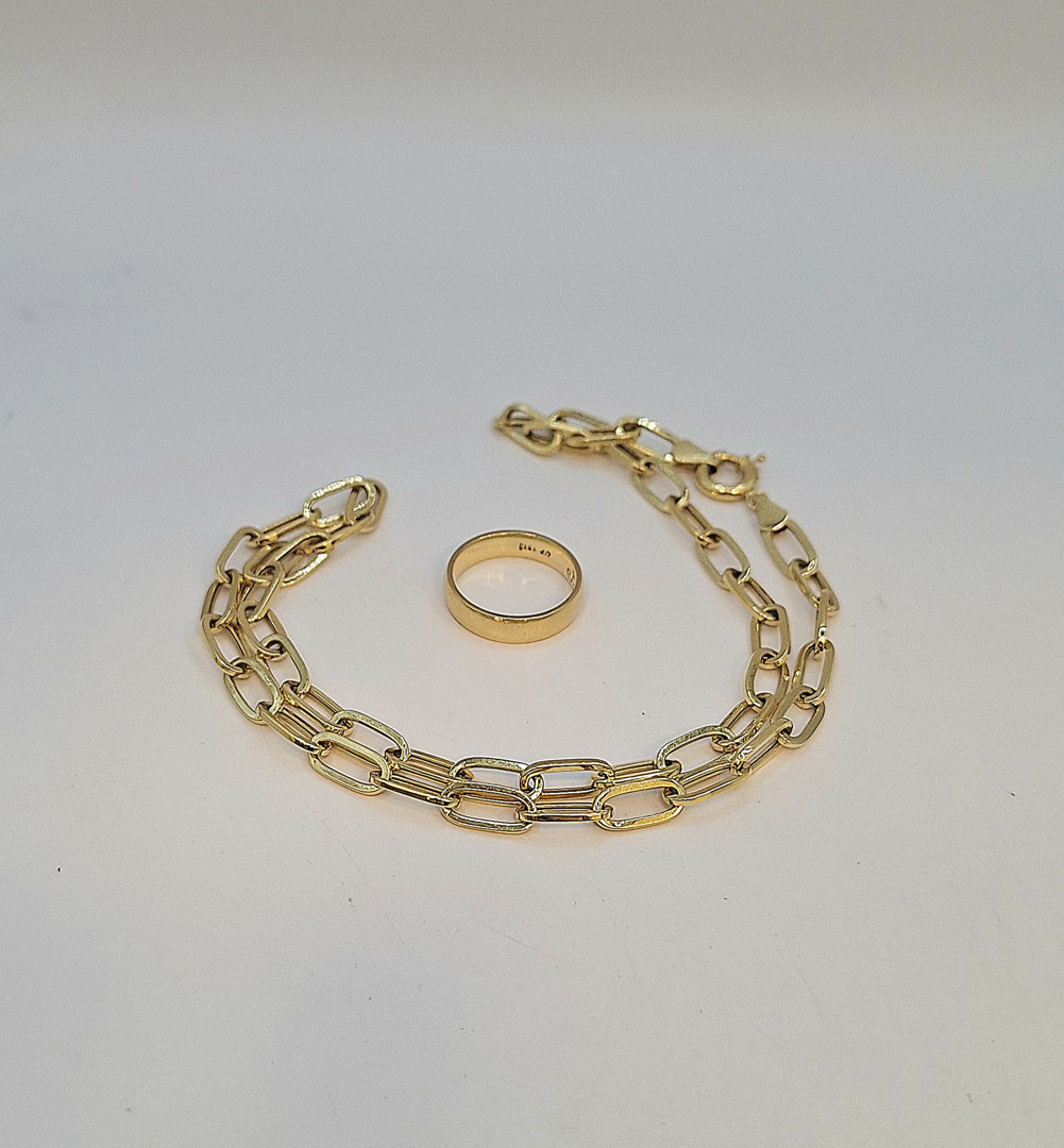 Collana e anello oro