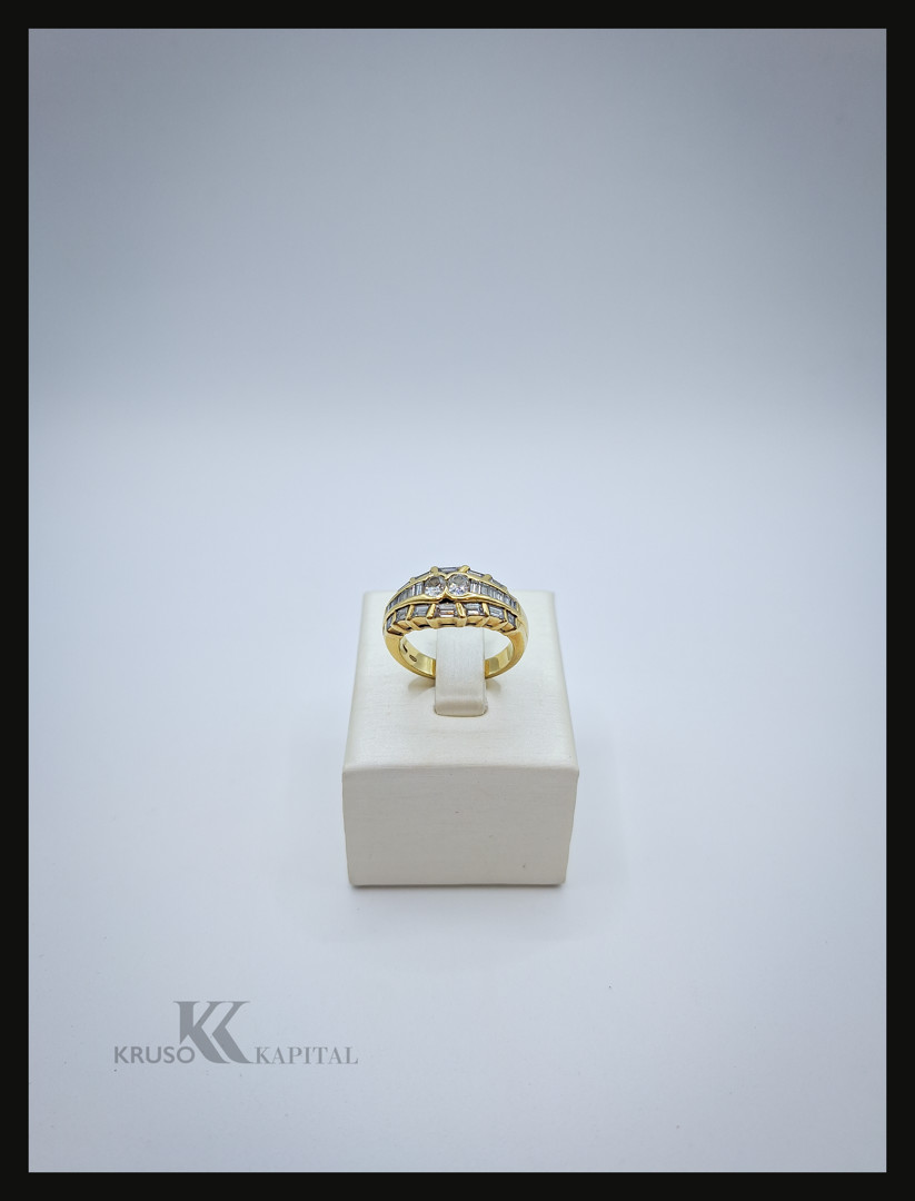 Anello oro diamanti