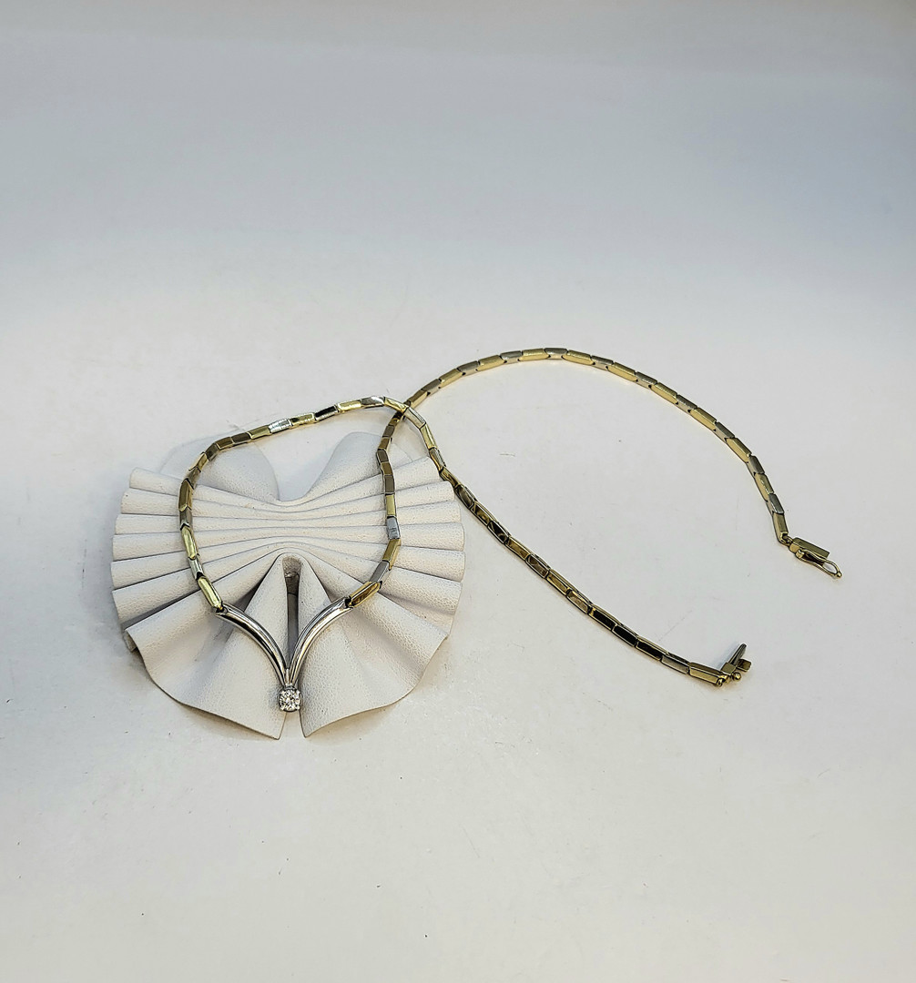 Collana oro diamante