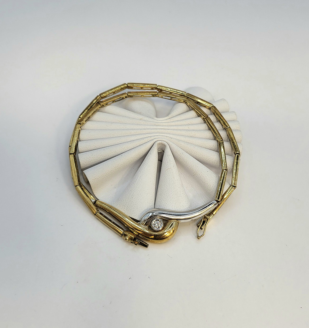 Collana oro diamantino