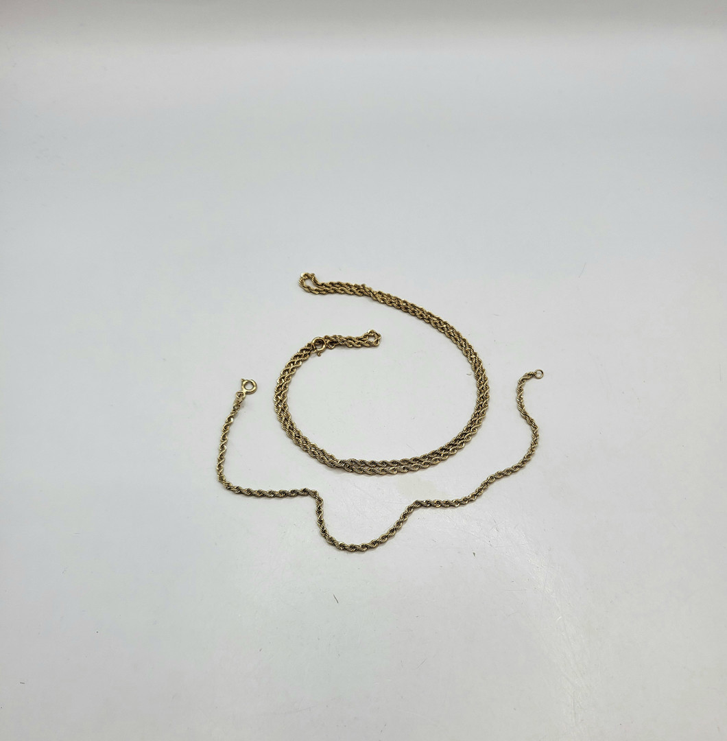 Catenina e bracciale oro