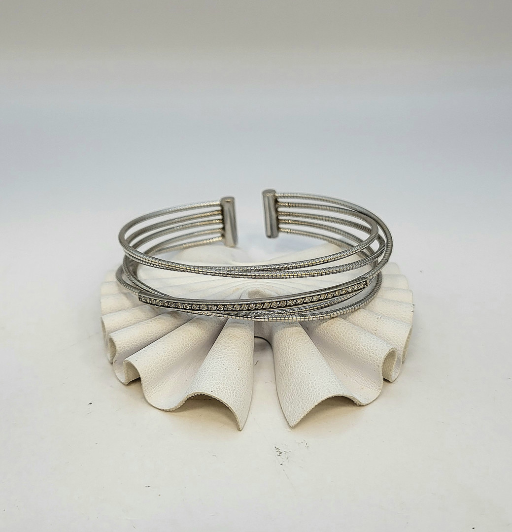 Bracciale oro diamantini