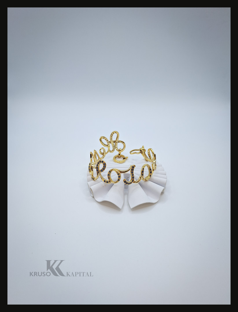 Bracciale oro pietre