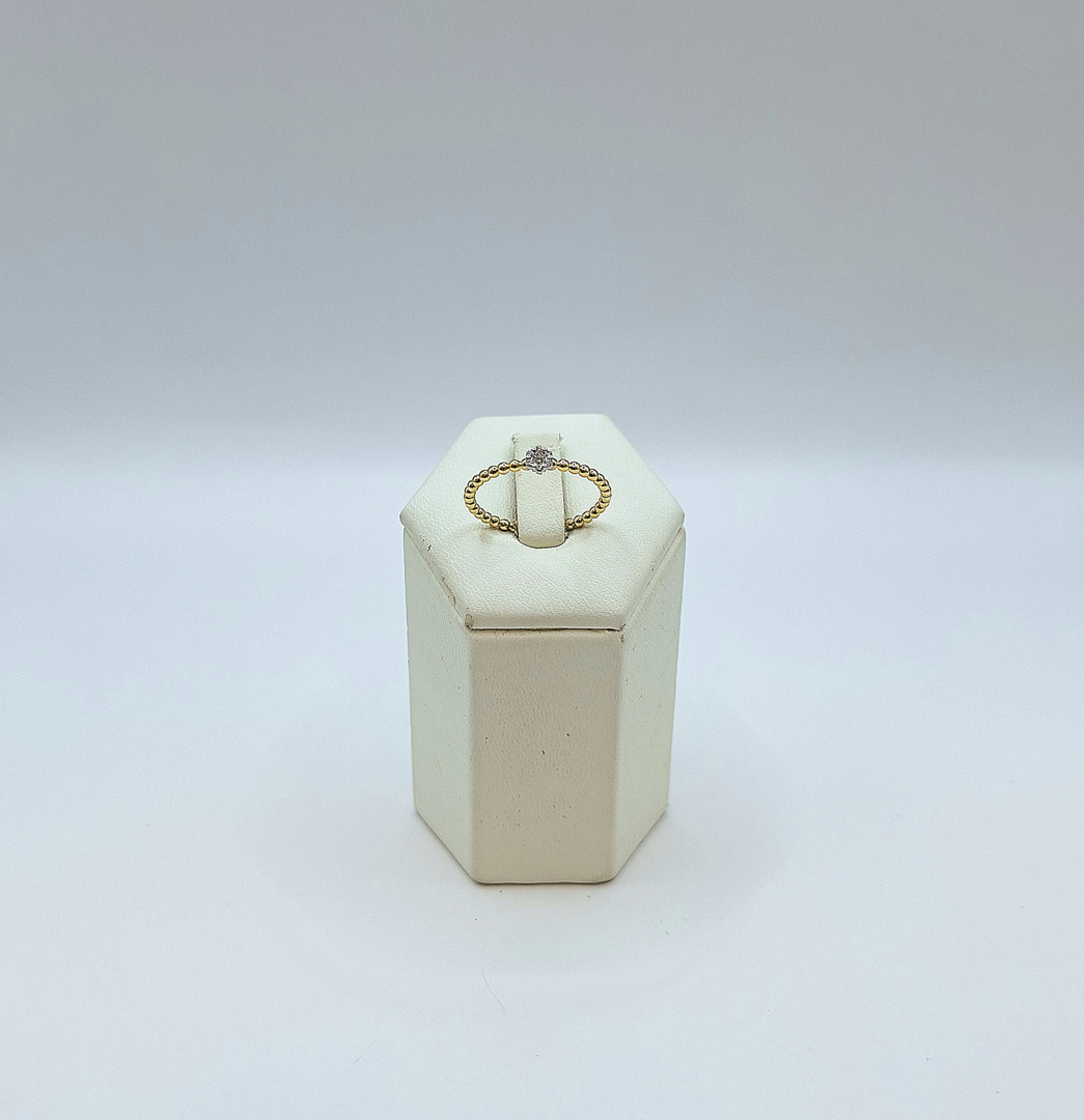 Anello oro diamantini