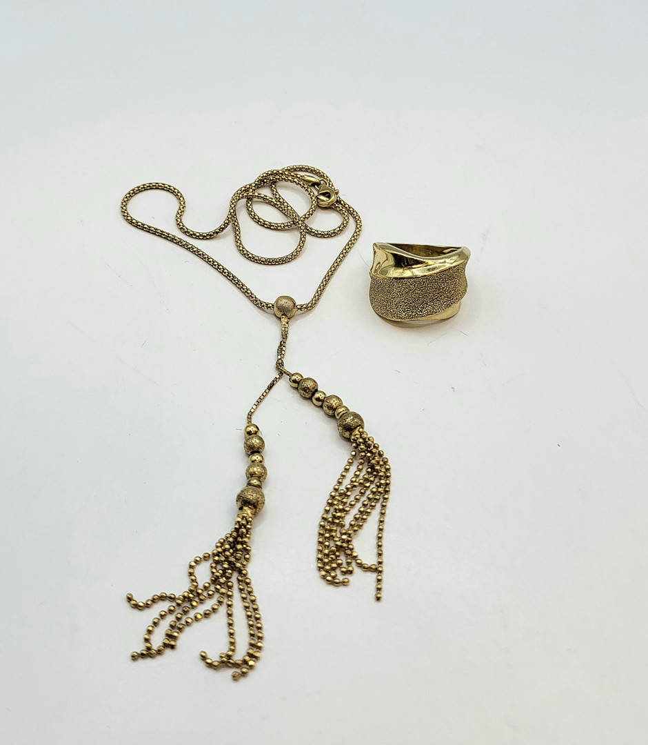 Collana e anello oro