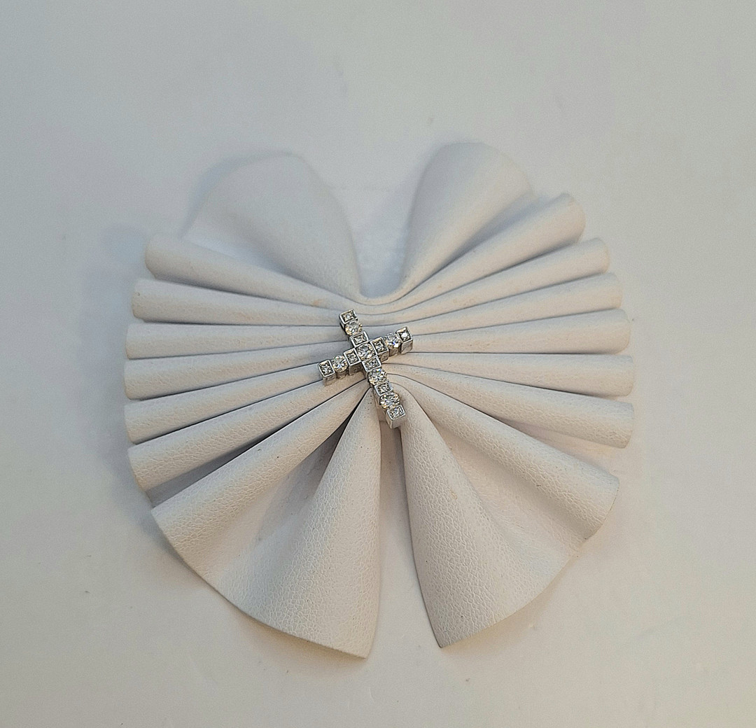 Croce oro diamantini