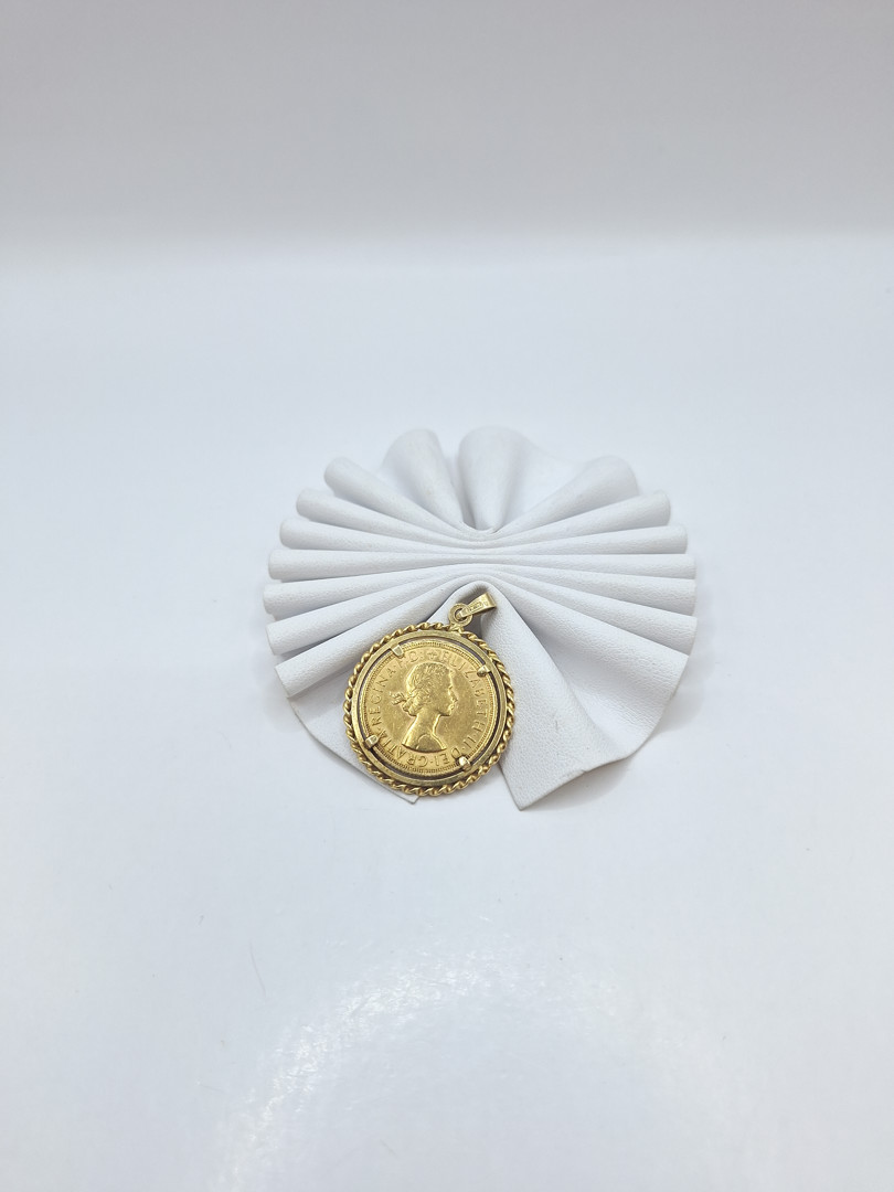 Ciondolo con moneta oro 