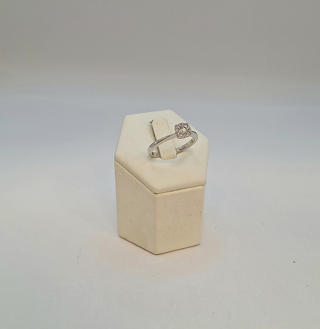 Anello oro diamantini