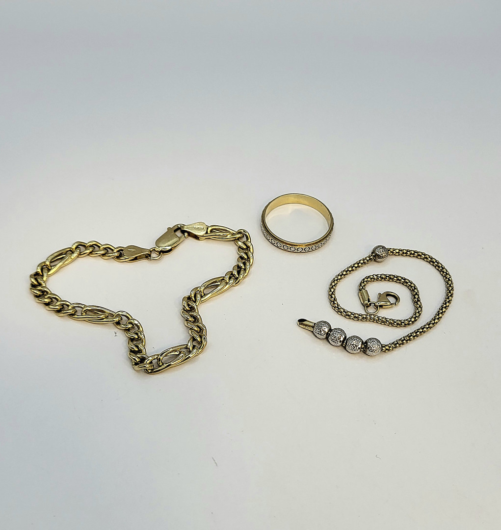 2 bracciali anello oro