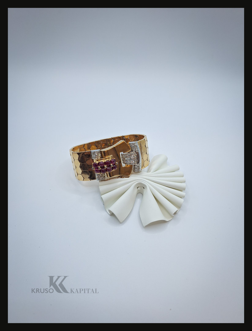Bracciale oro pietre diamanti