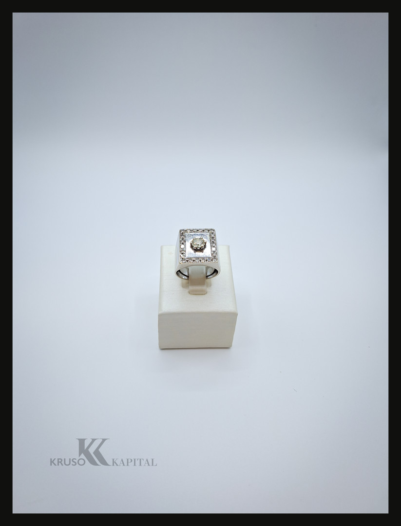 Anello oro diamanti 
