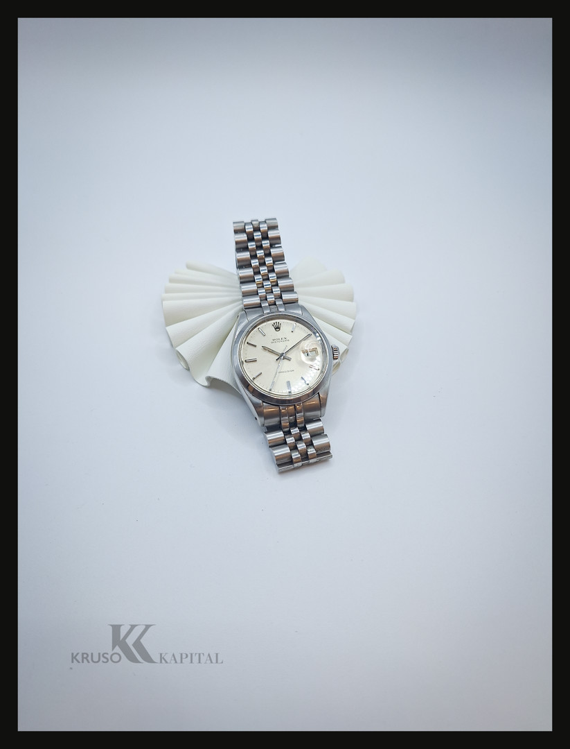 Bracciale con orologio acciaio Rolex Oysterdate