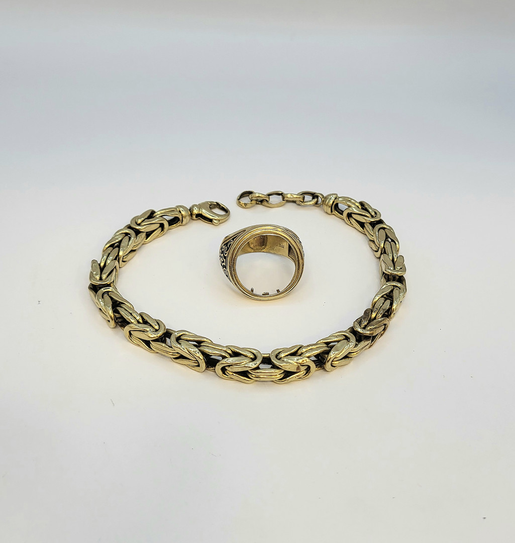 Bracciale anello oro