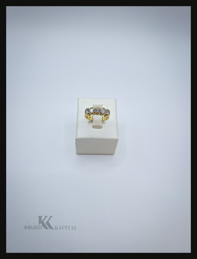Anello oro diamanti