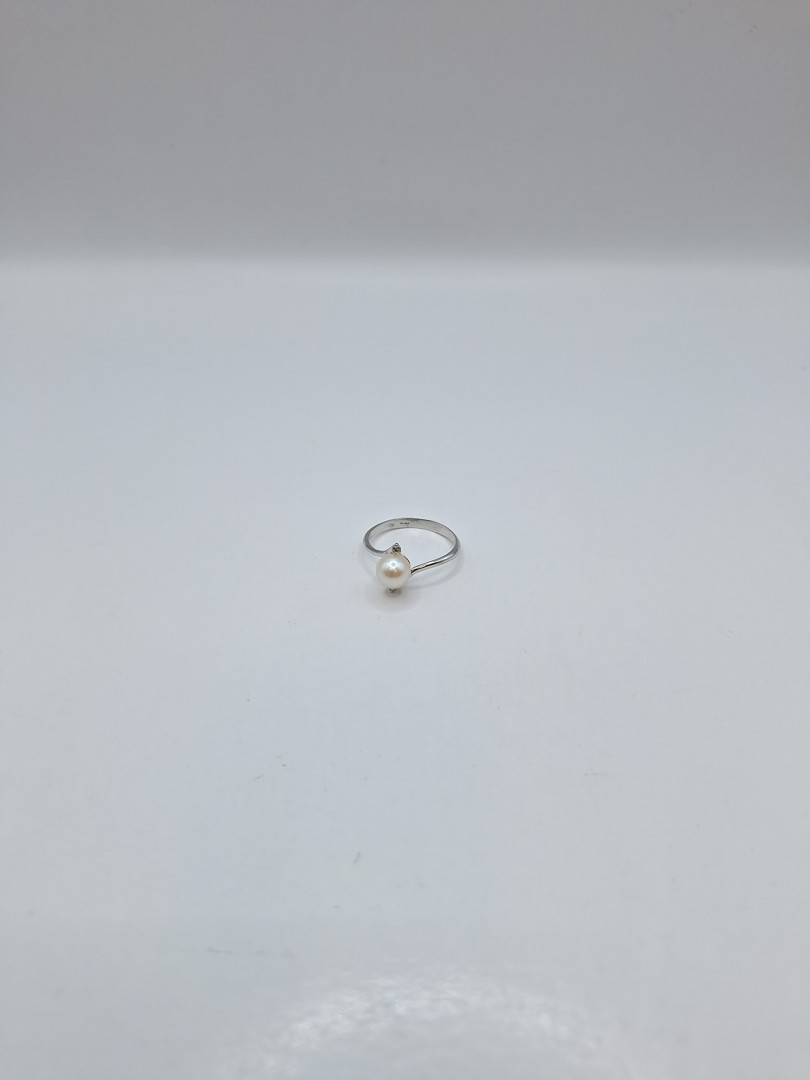 Anello oro diamantini perla