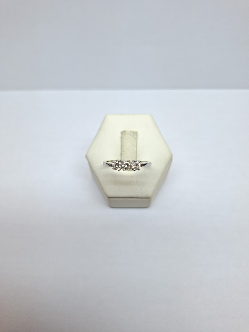 Anello "trilogy" oro diamanti