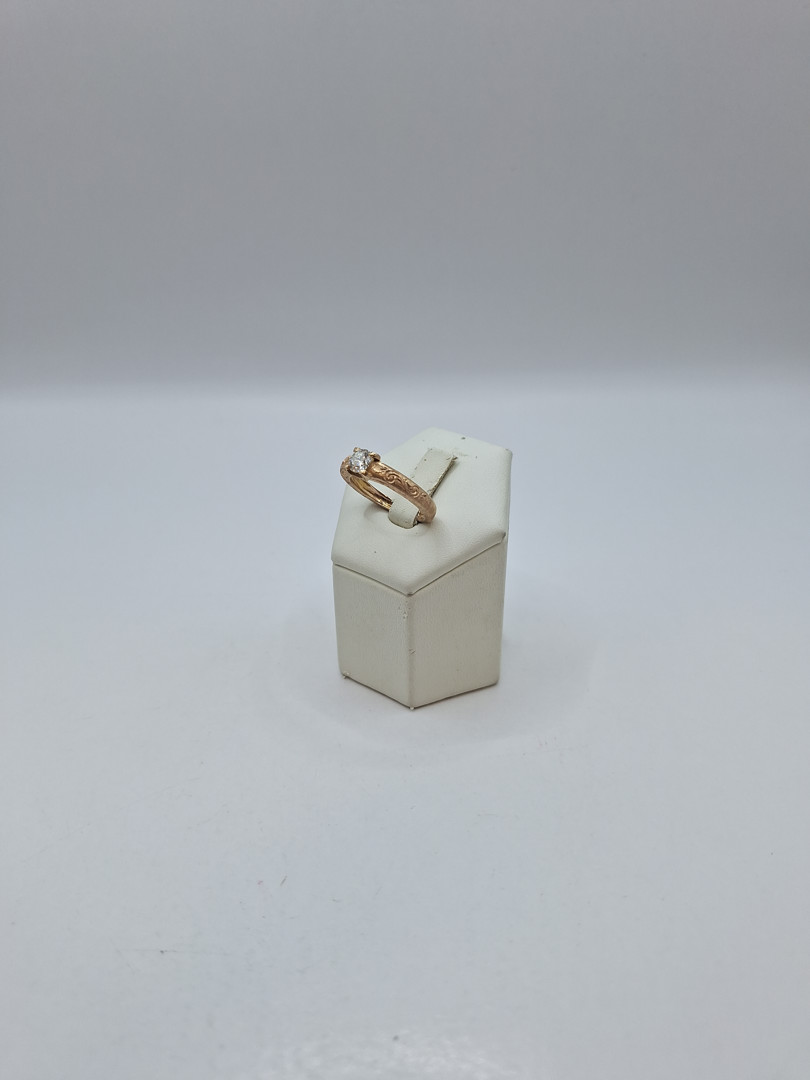 Anello oro diamante 