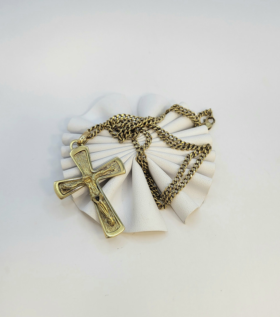 Collana e croce oro 