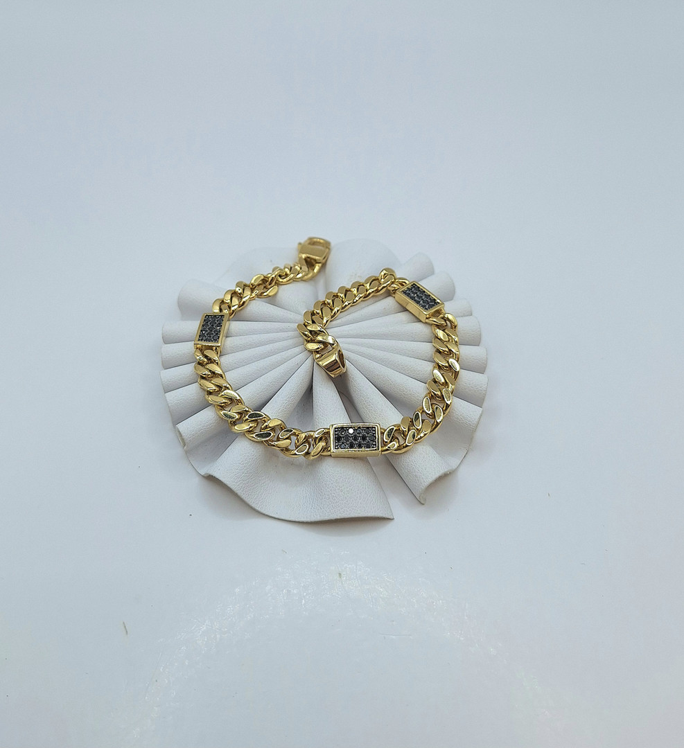 Bracciale oro pietre