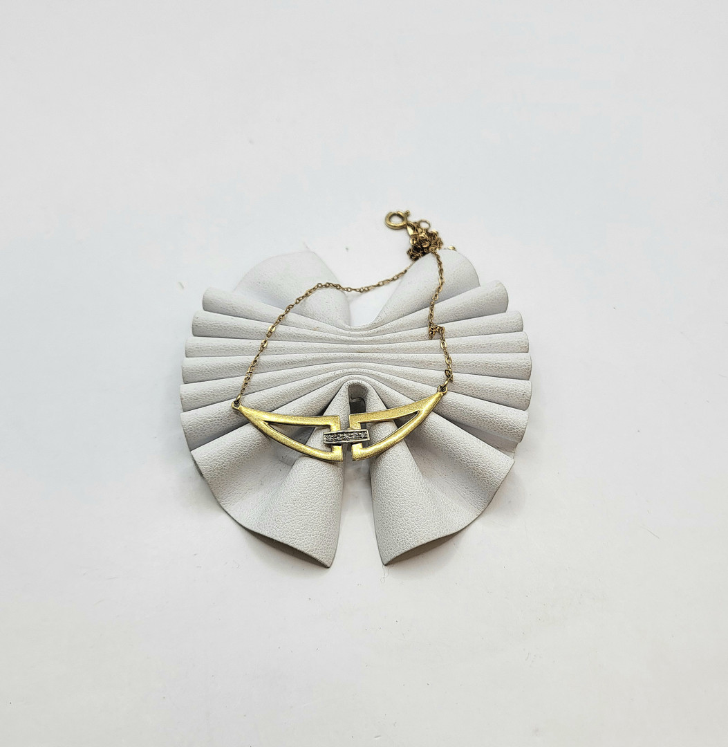 Collana oro diamantini