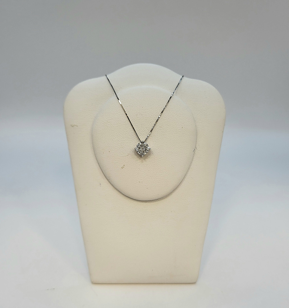 Collana oro diamantini