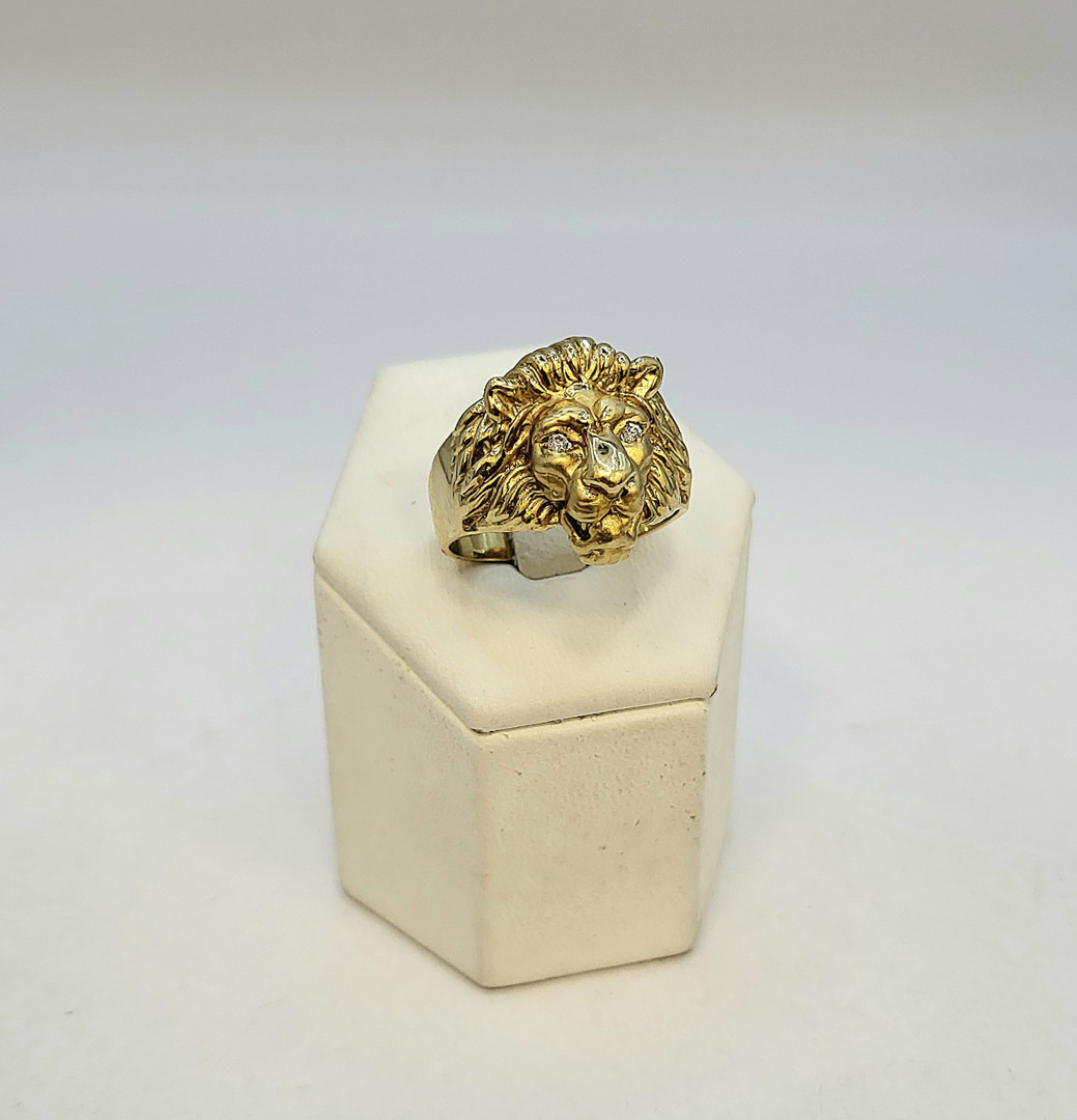 Anello oro diamantini