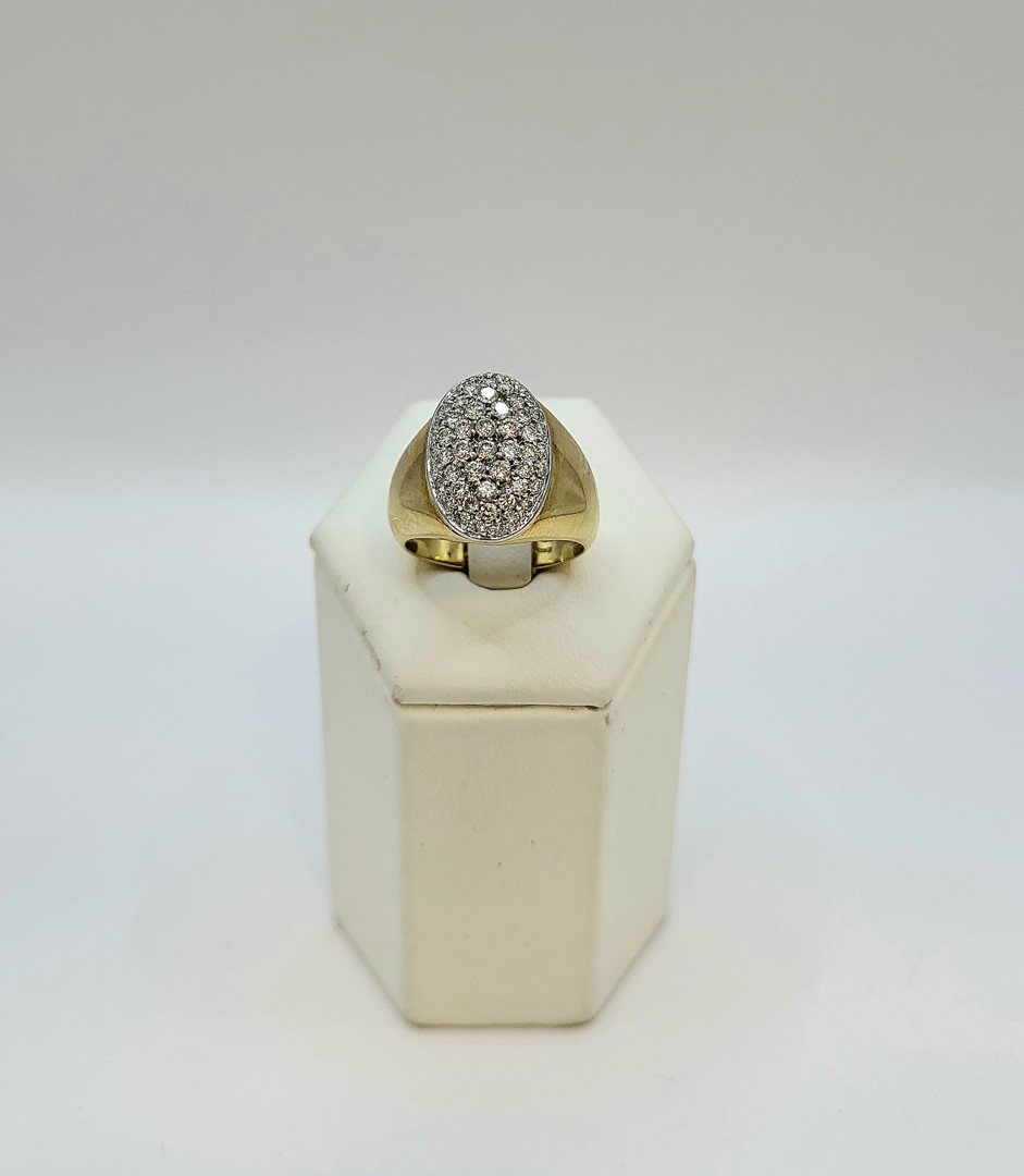 Anello oro diamantini 