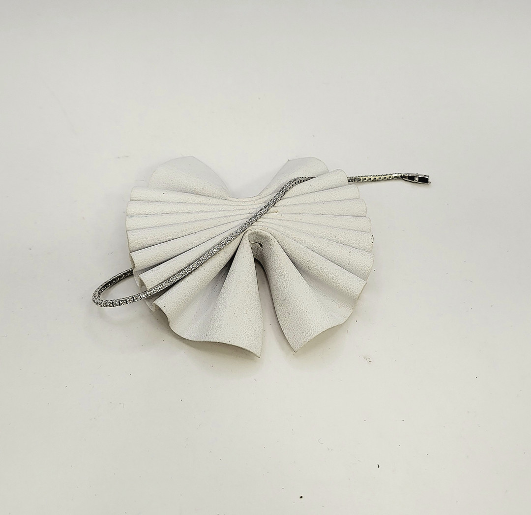 Bracciale tennis oro diamantini