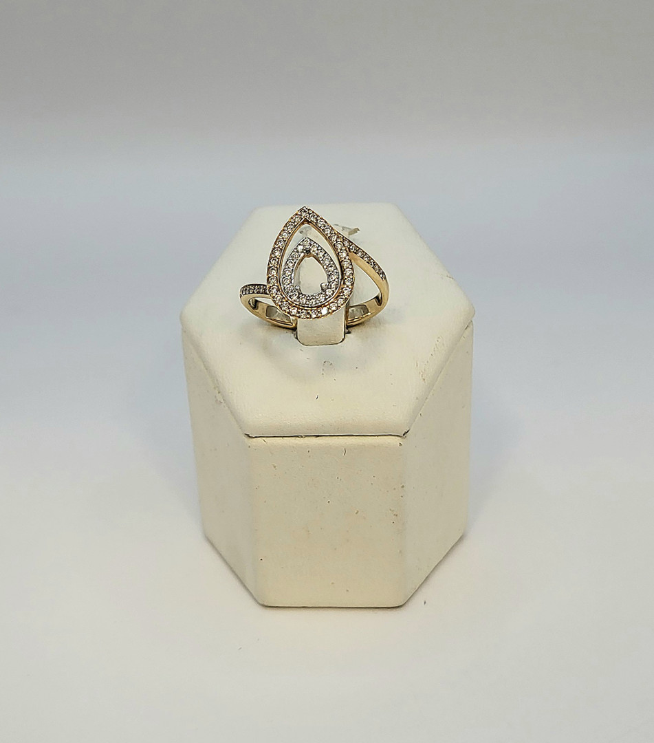 Montatura per anello oro diamantini a firma PVG 