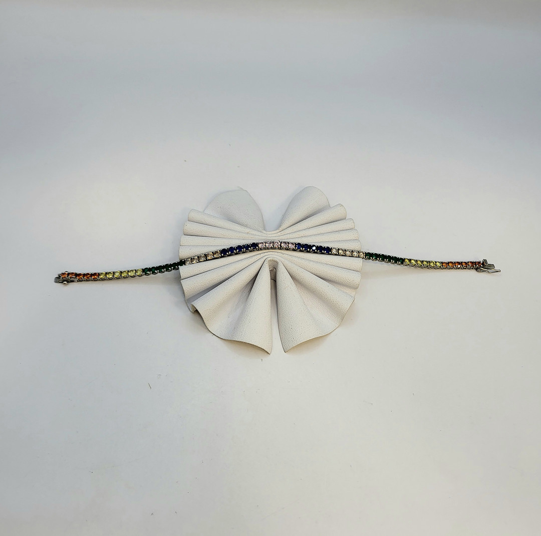 Bracciale oro pietre