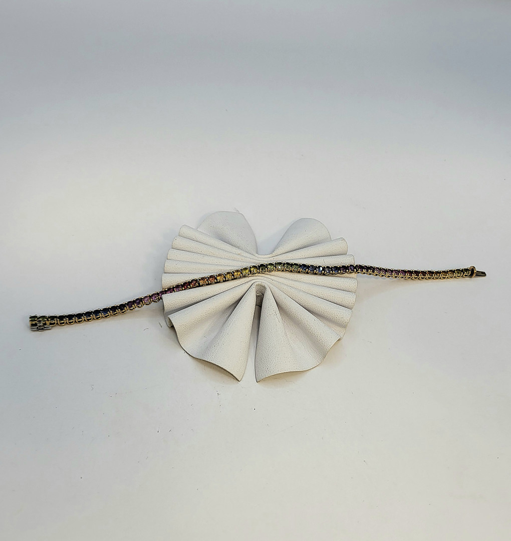 Bracciale oro pietre