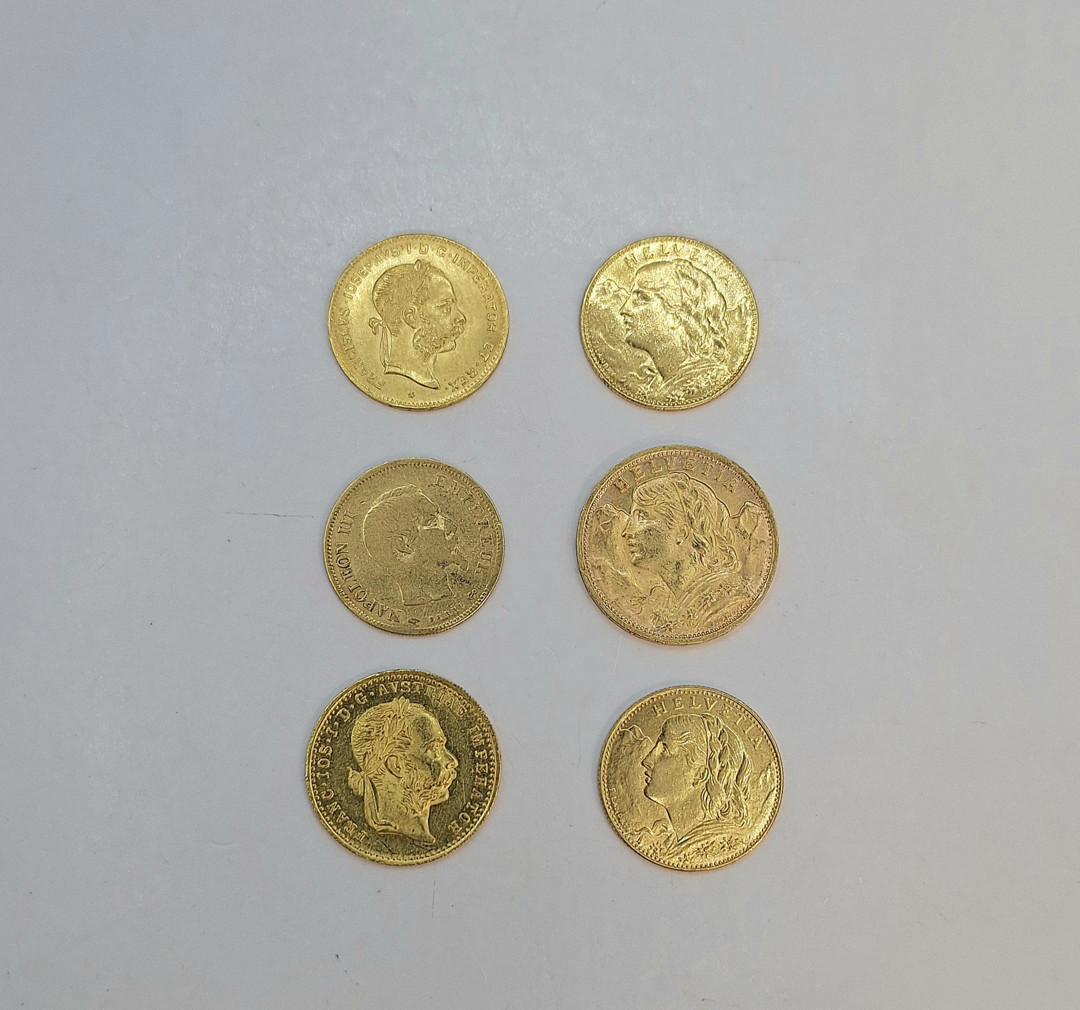 Sei monete oro 