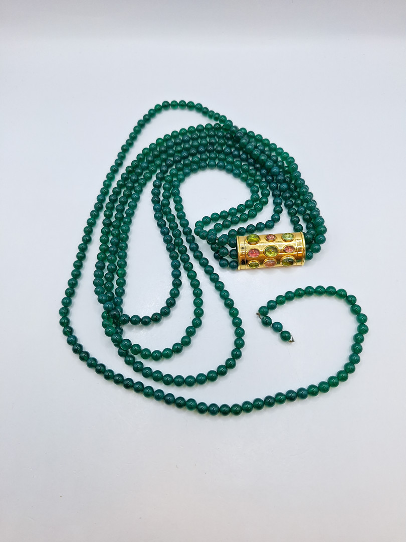 Collana pietre oro 