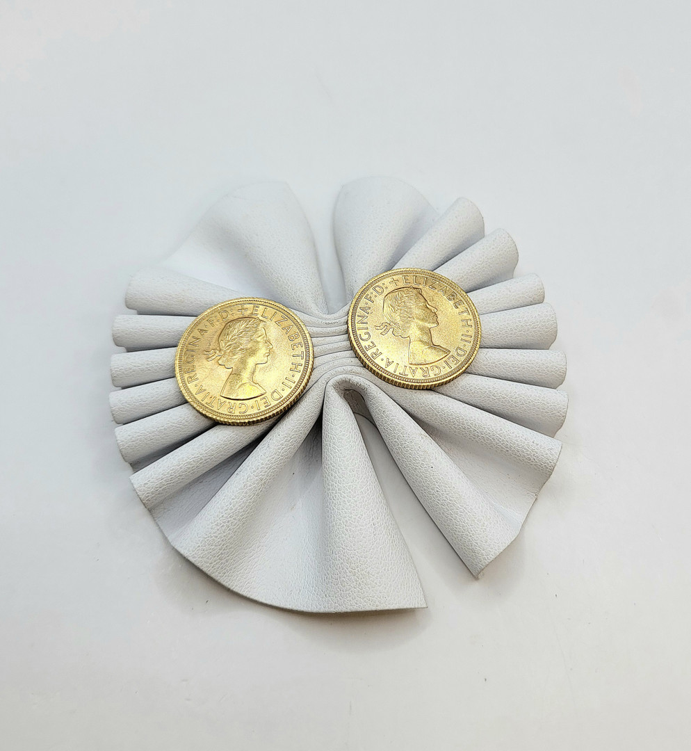 Due pezzi oro monetato