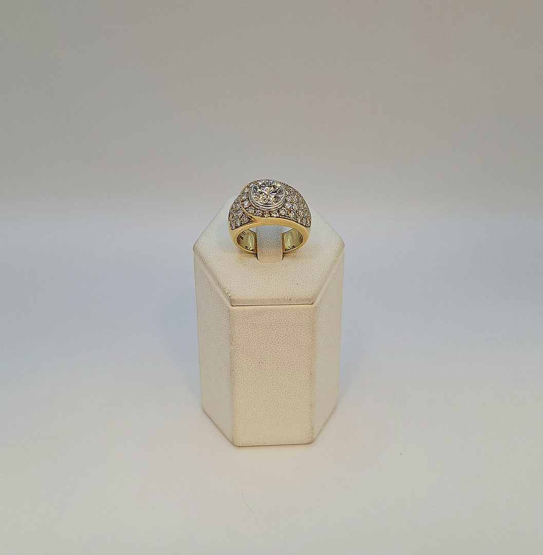 Anello oro diamanti