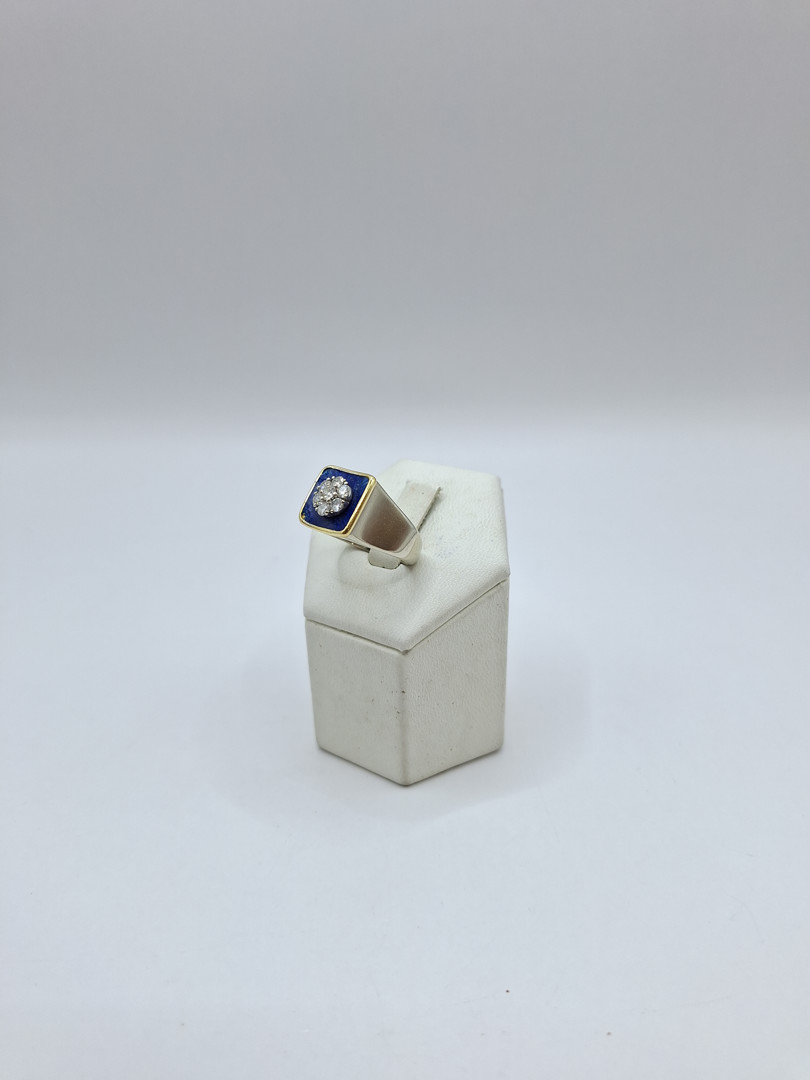 Anello oro diamantini 