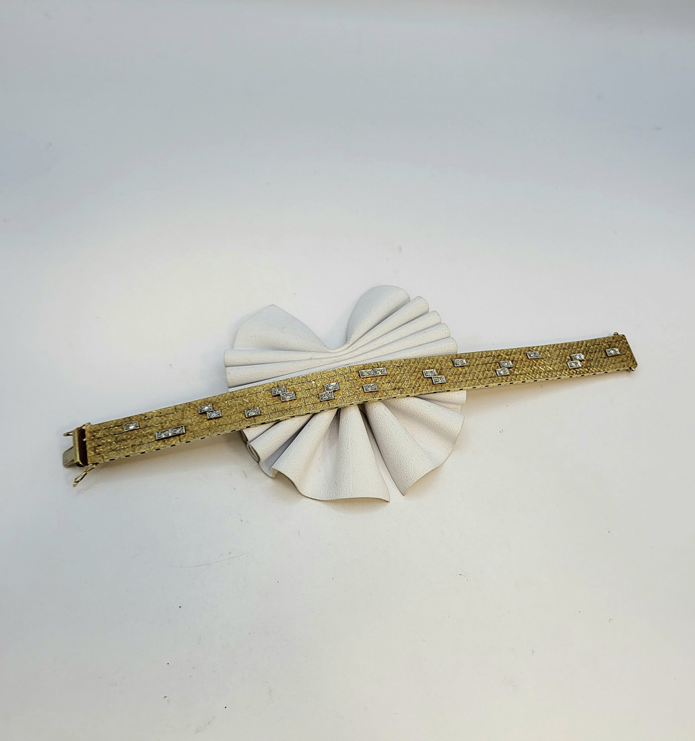 Bracciale oro diamantini 