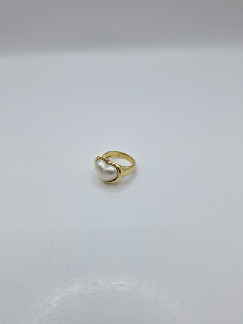 Anello oro perla
