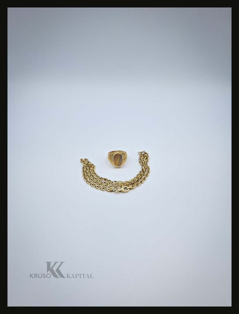 Collana anello oro