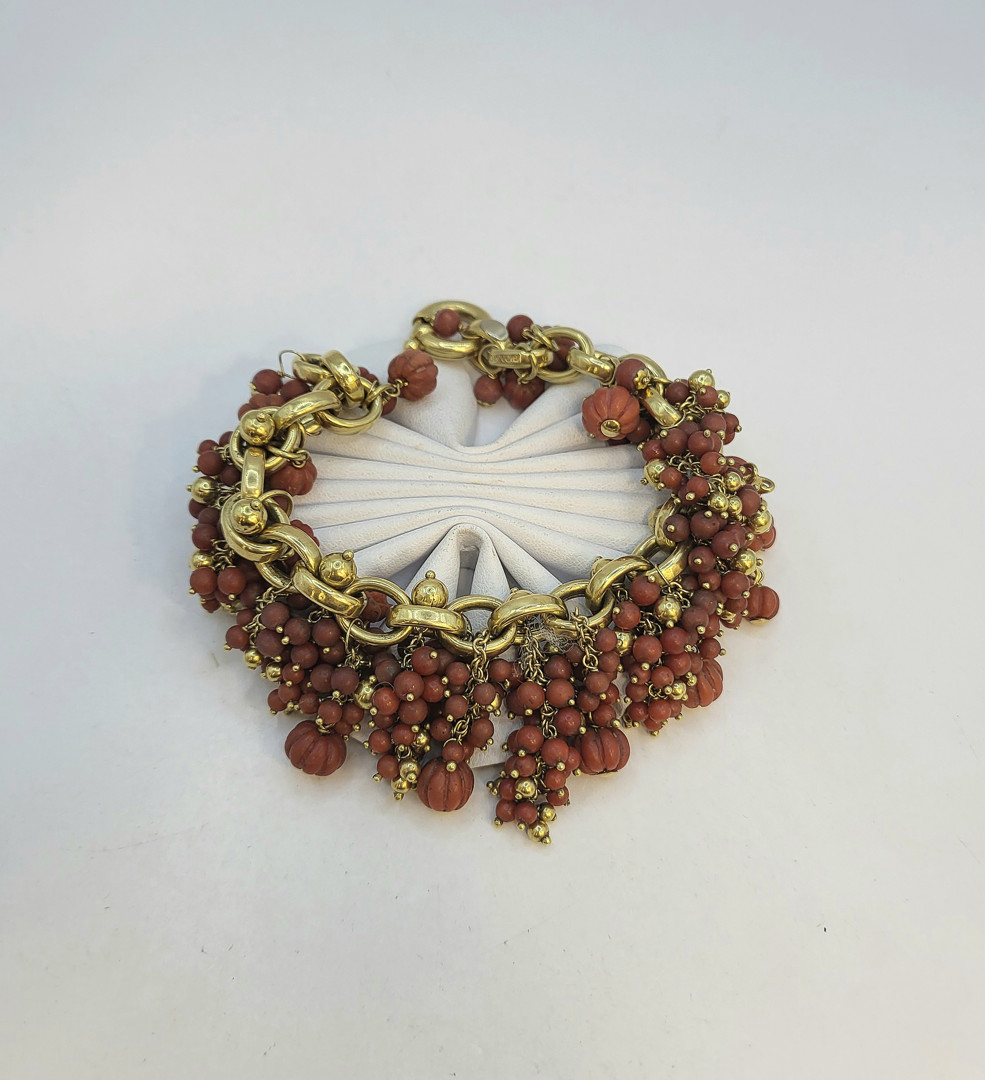 Bracciale oro pietre