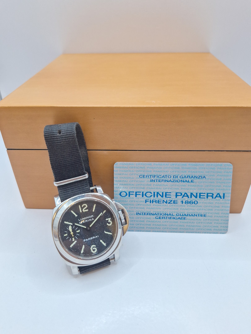 Orologio acciaio Panerai luminor Marina con scatola e garanzia a corredo